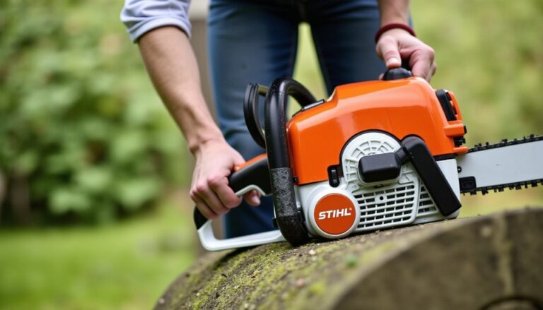 Guide sécurisé pour démonter la tête d'une débroussailleuse STIHL étape par étape